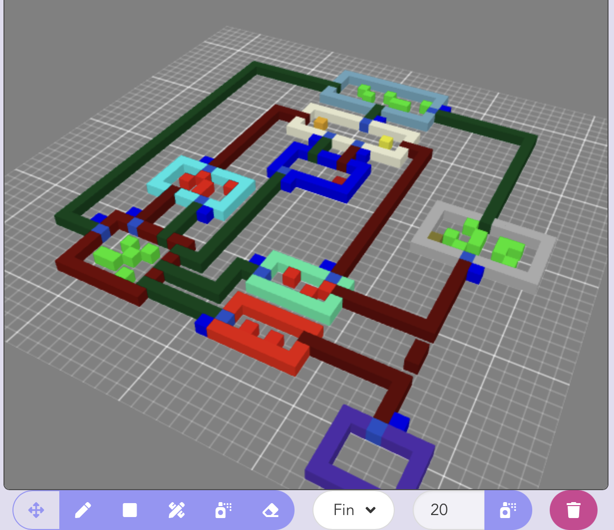 Colorful blocks representing visual modeling